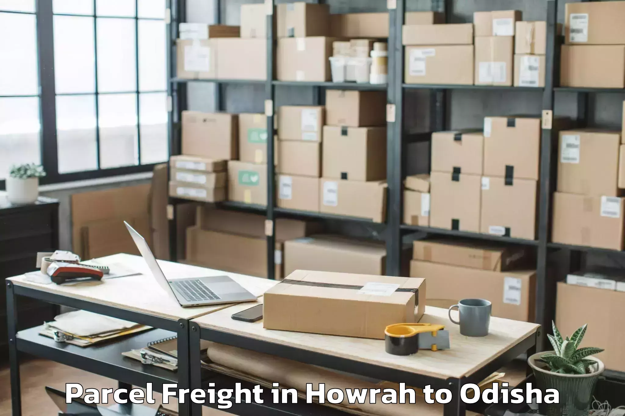 Book Your Howrah to Jodamba Parcel Freight Today